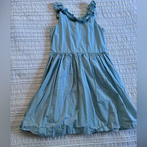 Crewcuts Light Blue Ruffle Dress